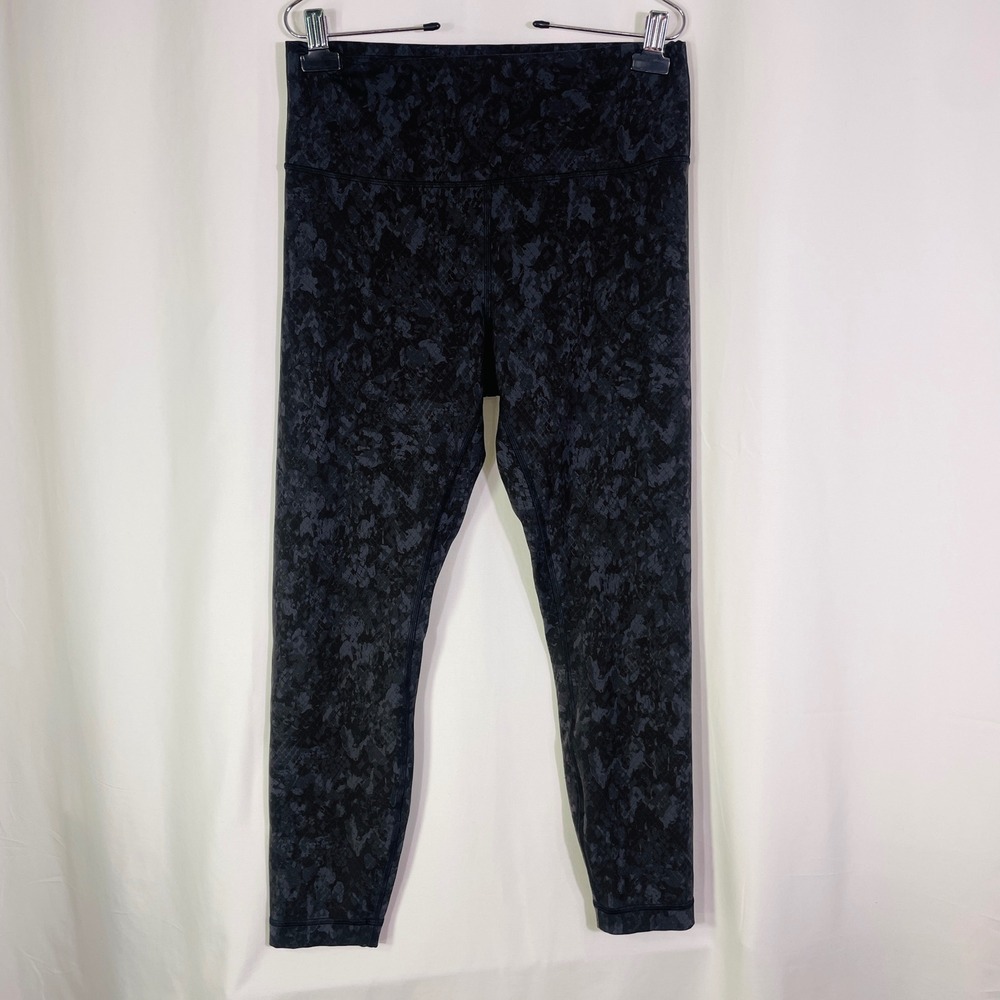 Lululemon Align High-Rise Pant Legging 25" Women's 12 Camo Black Snakeskin